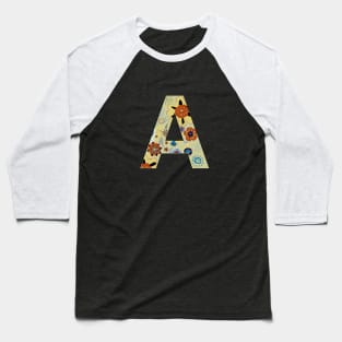 Monogram letter A Baseball T-Shirt